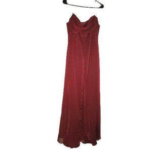 Vintage Betsy & Adam Gown 14 Dark Red Pre-owned